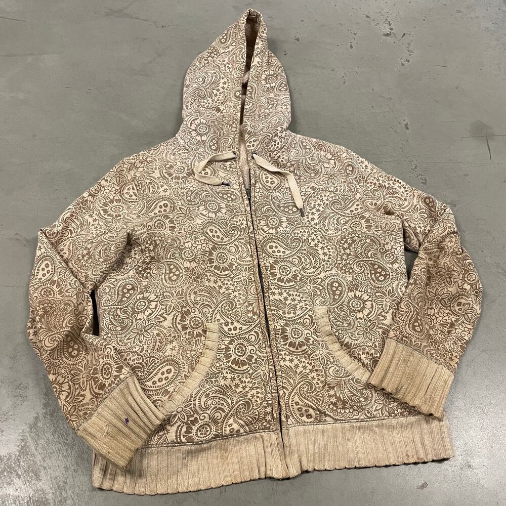 vintage y2k faded glory paisley graffiti hoodie
